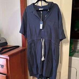 NWT XXl Universal Thread Navy Blue Romper